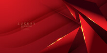 Abstract Vector Luxury Red And Gold Background Modern Creative Concept