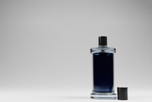 Perfume Bottle On 3d Rendering For Brand Mockup