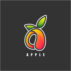 Wall Mural - apple logo template