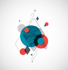 Modern science or technology abstract background. Wireframe spot surface illustration. Vector.