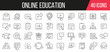© stas111 - Online education line icons collection. Set of simple icons. Vector illustration
