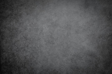Wall Mural - Dark gray background with darkened edges. Grey black stone texture wall