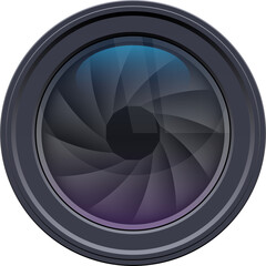 Poster - Camera lens clipart design illustration