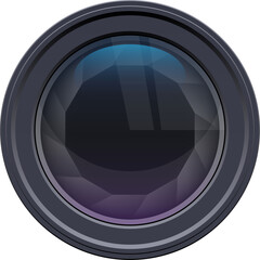 Poster - Camera lens clipart design illustration