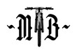MTB logo. Mountain Bike T-shirt print design. Vector illustration.