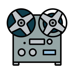 Poster - Reel Tape Recorder Icon