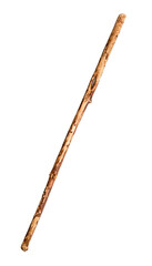 Wall Mural - narrow natural wooden club cutout on white