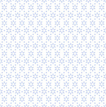 Seamless Geometric Floral Pattern. Blue And White Texture.