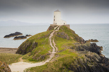 Wall Mural - Twr Mawr lighthouse on Llanddwyn Island, Anglesey, Wales