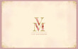 VIP membership card template monogrammed in crystals and raw gold