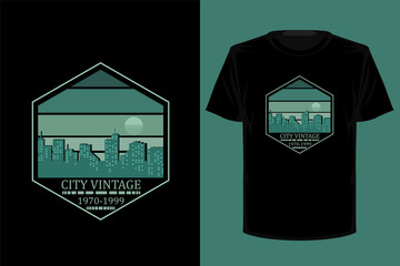 Canvas Print - City vintage retro vintage t shirt design