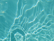 Defocus Blurred Water In Swimming Pool Rippled Water Detail Background