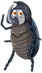 Poster - A beetle cartoon character