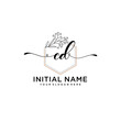 © Rensi - Initial letter CD beauty handwriting logo vector
