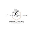 © Rensi - Initial letter LV beauty handwriting logo vector
