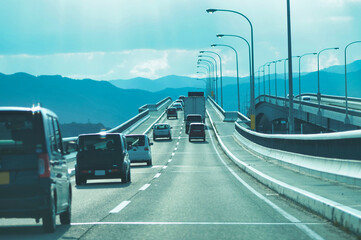 Wall Mural - 道路と自動車