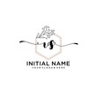 © Rensi - Initial letter VS beauty handwriting logo vector