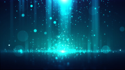 Wall Mural - glittering particles shiny lights elegant abstract background.