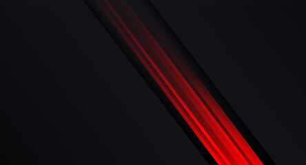 Aufkleber - geometric motion lines futuristic technology red black abstract background presentation template iso