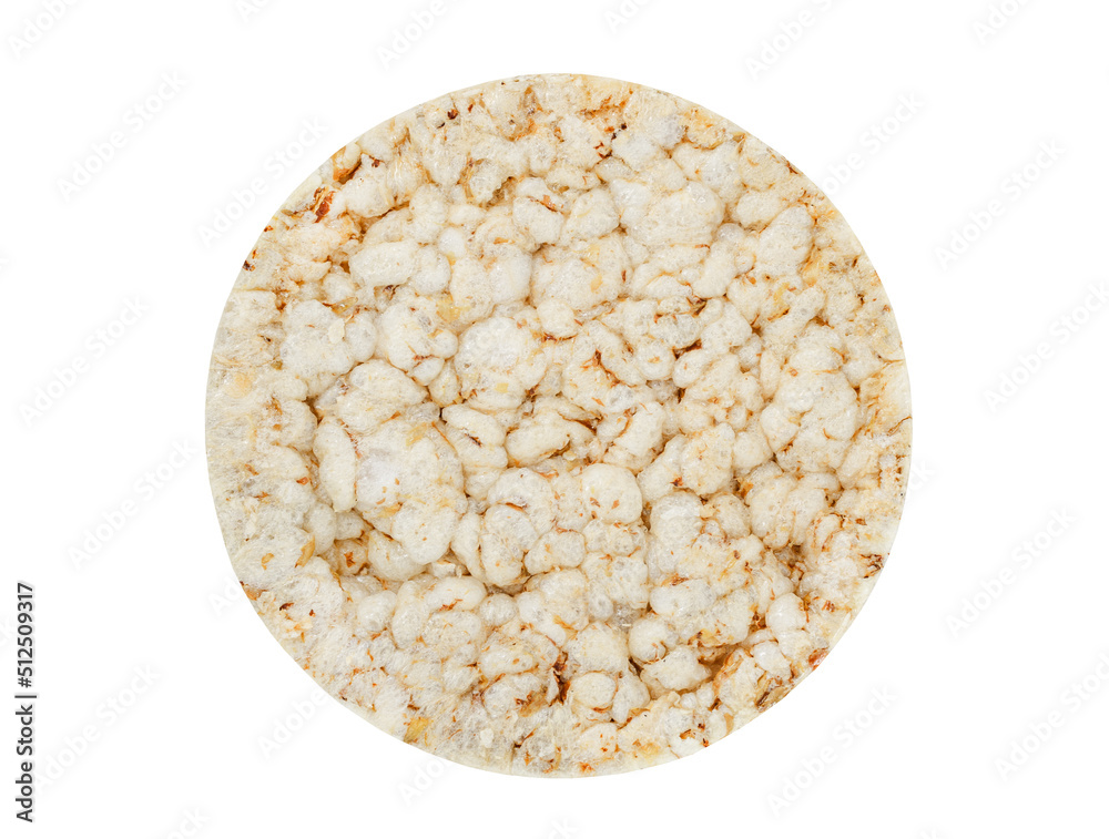 Puffed rice bread, rice cakes, round diet crispbreads, healthy dietary ...