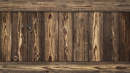 Wall Mural - Background material combined with wooden boards