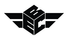BEC Three Letter Gaming Logo In Polygon Cube Shape Logo Design Vector Template. Wordmark Logo | Emblem Logo | Monogram Logo | Initial Letter Logo | Sports Logo | Minimalist Logo | Typography Logo |