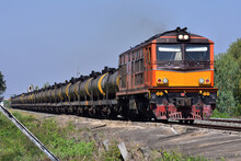 Tanker-train On Railway