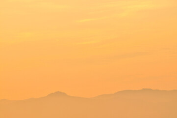 clouds over the mountains