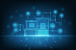 © Mooam - Vector smart home technology conceptual. Internet technology and home automation system.