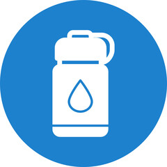 Canvas Print - Water Bottles Icon