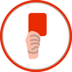 Sticker - Red Card Icon