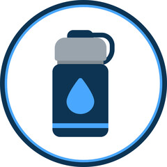 Canvas Print - Water Bottles Icon