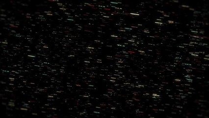Poster - Big Data Digital Business Hitech Background/ 4k animation of an abstract wallpaper big data business digital technology background including connected lines and numbers matrix styled flowing with dept