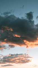 Close Up of Clouds Above Sunrise