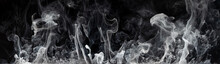 Abstract Smoke On A Dark Background . Isolated .