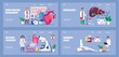 © passionart - Cardiologist, gastroenterologist concept vector for medical websites, blogs. Rheumatologist, hepatologist consult patient online.