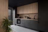 Fototapeta Przestrzenne - Modern and elegant kitchen