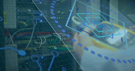 Poster - Image of data processing over servers