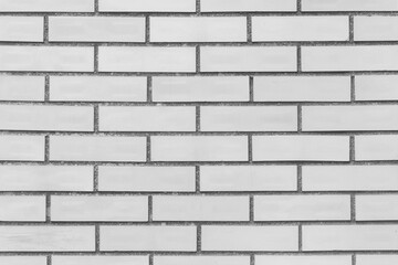 Brick old horizontal wall texture of grey dirty gray color background