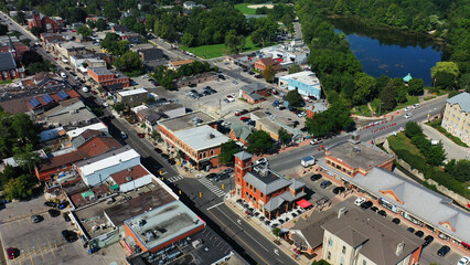 Wall Mural - Aerial of Milton, Ontario, Canada on beautiful morning