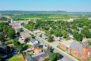 Wall Mural - Aerial view of Milton, Ontario, Canada