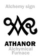 Alchemy Alphabet: ATHANOR (arab.: Al-tannoor), Alchymical furnace, also: Philosophical furnace, Furnace of Arcana, The Tower furnace — furnace for alchemical digestion, mediæval chemical apparatus.