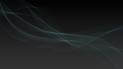Poster - Abstract futuristic wavy stripes. Abstract curved lines. Vector.