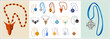A collection of fantasy amulet and necklace icons