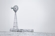 Lonely windmill on a snowy hill in Winter | Amish Country, Ohio