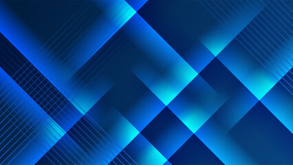 Modern dark blue abstract background. Vector abstract with science, futuristic, energy technology concept over dark blue background. Blue business presentation background