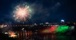 fireworks over the American Falls Niagara