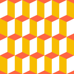 Aufkleber - Seamless geometric pattern with 3d effect