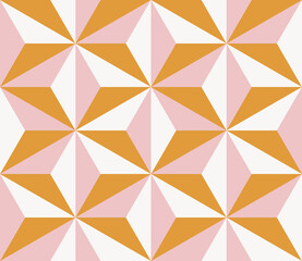 Aufkleber - Seamless geometric pattern with 3d effect