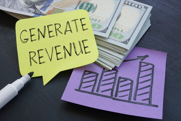 Poster - Generate revenue is shown using the text